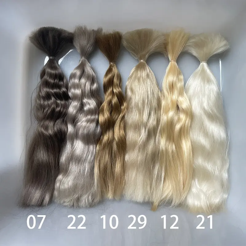witdiy/23-26cm/mohair doll hair/organic hair/mohair hair bundles/Schengen hair/reborn doll wig/Blythe hair/mohair wig - Image 3