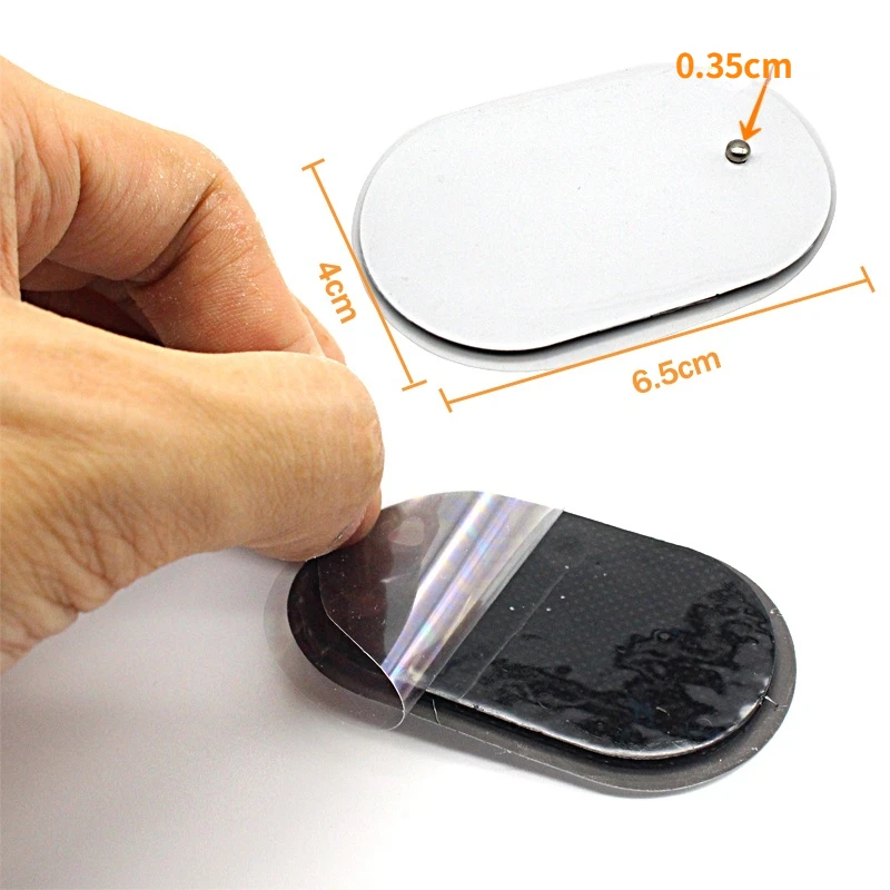 10Pcs Self Adhesive Replacement Electrode Pad Tens Digital Therapy Machine Low Frequency Massager Oval Wordless Electrode Patch electrode pads