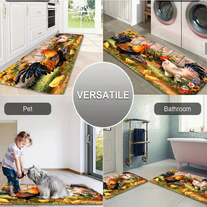 4 Sizes Foot Mats Bedside Area Rug Hallway Carpet Bathroom Entrance Doormat Kitchen Mat