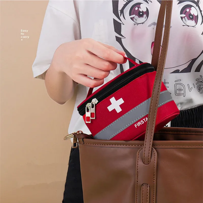 

Large Capacity Home Medicine Storage Bag First Aid Kit Portable Outdoor Camping Travel Medicine Organizer Survival Emergency Bag