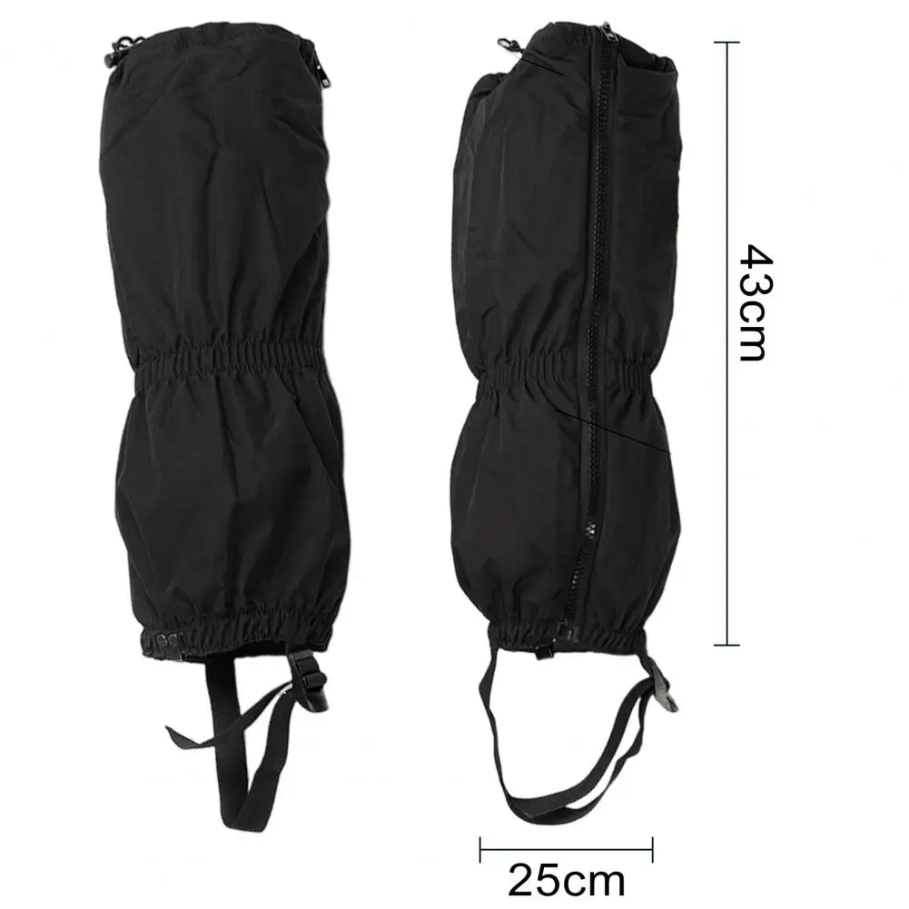 Leg Gaiters with Zipper Adjustable Water-Resistant Waterproof for Hunting Climbing 1 Pair