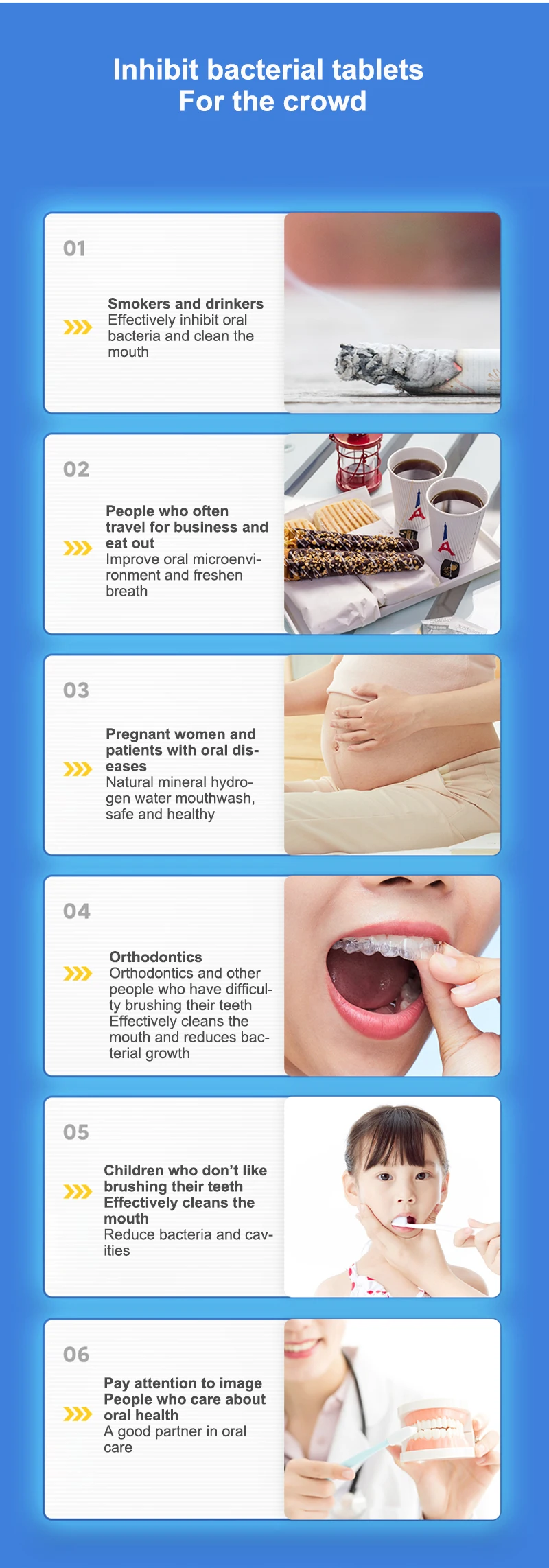 Sa008965dfae241769ef5a6d9a4c013f7w 1Bottle Hydrogen Water Tablets,Inhibit Bacterial Tablets Brushing Teeth Inhibitory And Teeth，800PPB Max