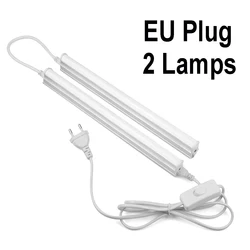 1FT 6W LED Desk Lamp Bar with Mounting Screws for Under Bookshelf - Home and Table Reading Light (WHITE)