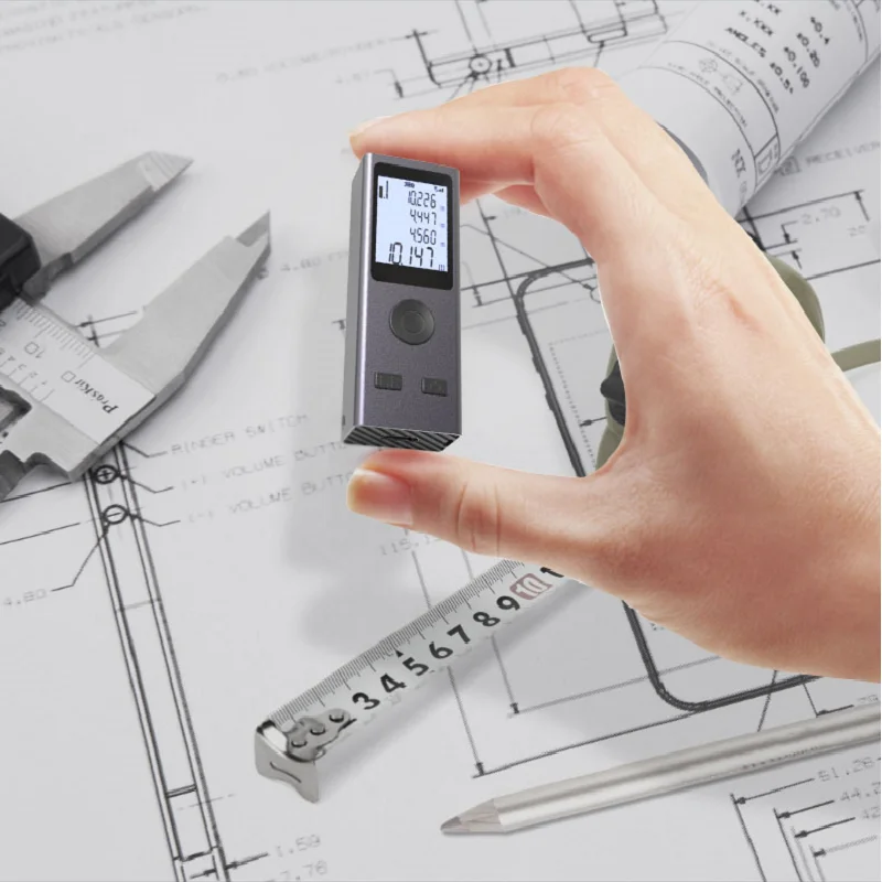 Kinlopto Mini Laser Rangefinder Portable Laser Distance Meter Usb Charger High Precision