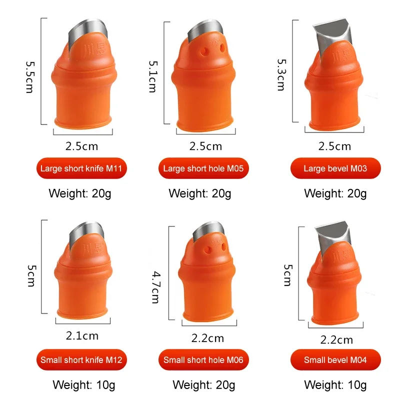 5PCS SET Silicone Thumb Knife Finger Protector Vegetable Harvesting Knife Plant Blade Scissors Cutting Rings Garden Gloves Finger Protector Garden Tool