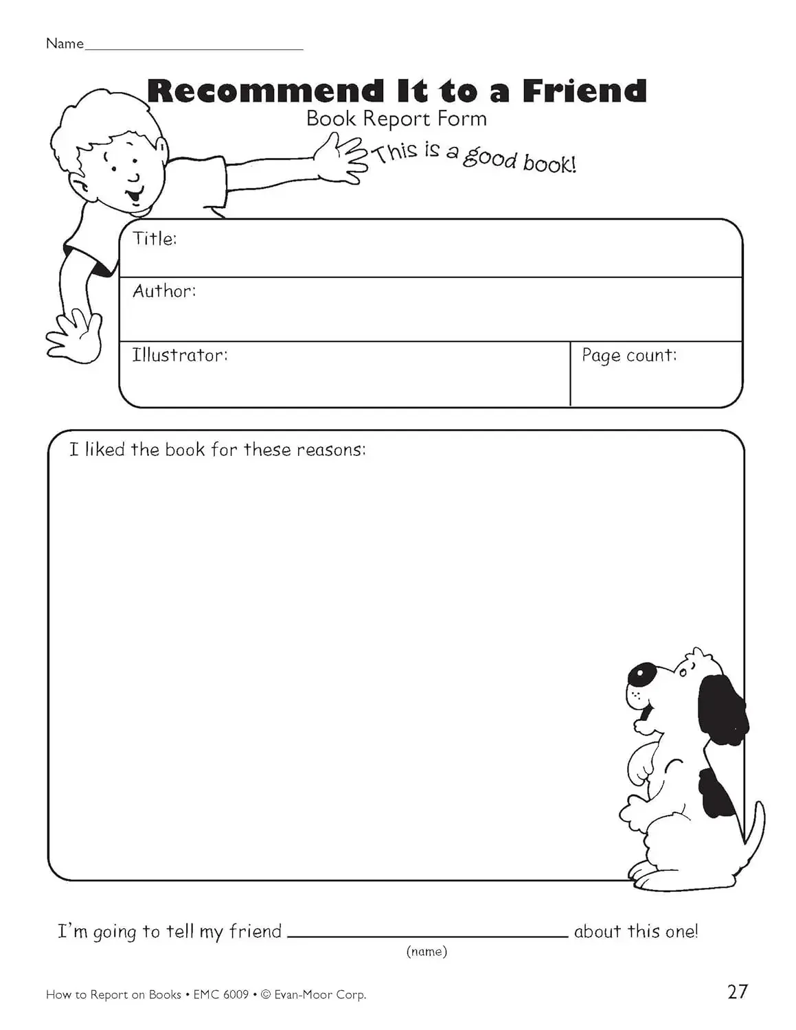 Book Report Activities 3