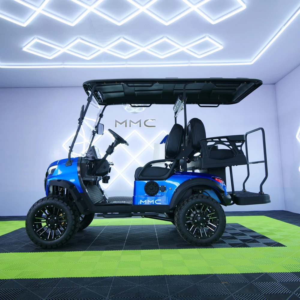 Newly Launched 4-Seater 72V 5kw AC Motor Lithium Battery Electric Hunting Golf Cart Sightseeing Bus Club Car Made In China