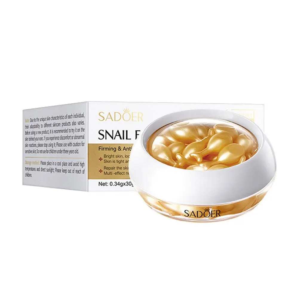 المشيمة جوهر كبسولة الحلزون روز مصل الوجه مرطب حمض...