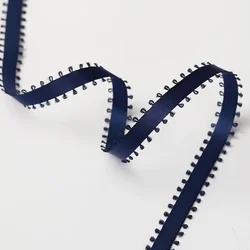 Elegant Double Sided Satin Grosgrain Ribbon - 5 Yards, 10mm Width for Gift Wrapping & Crafting (11 navy blue)