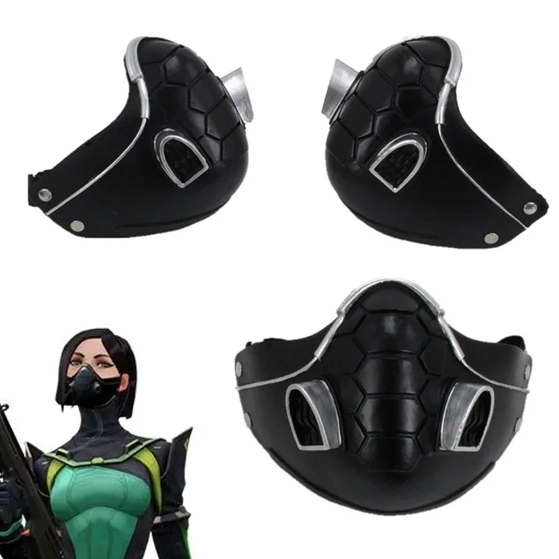 

Valorant Viper Mask Cosplay Resin Masks Helmet Masquerade Halloween Party Costume Props