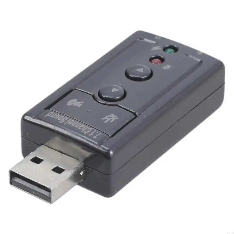 2025 새로운 외부 USB 사운드 카드 가상 7.1 채널 3D 오디오 어댑터 게임용 헤드셋 이어폰 교체 데스크탑 노트북