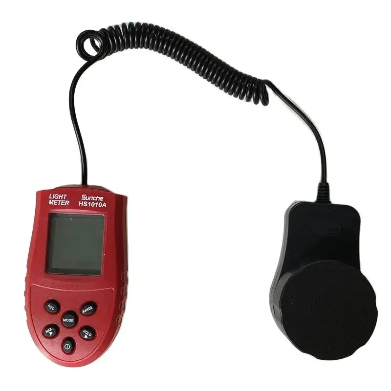 New 200,000 Lux Automatic HS1010A LCD Digital Split Light Luxmeter Tester Illumination Hand-Held Light Luminometer 2