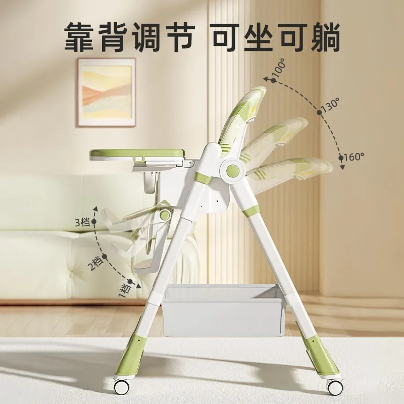 Growth Oriented Children's Dining Chair Portable Adjustable Multifunctional Baby Dining Chair Adjustable Table and