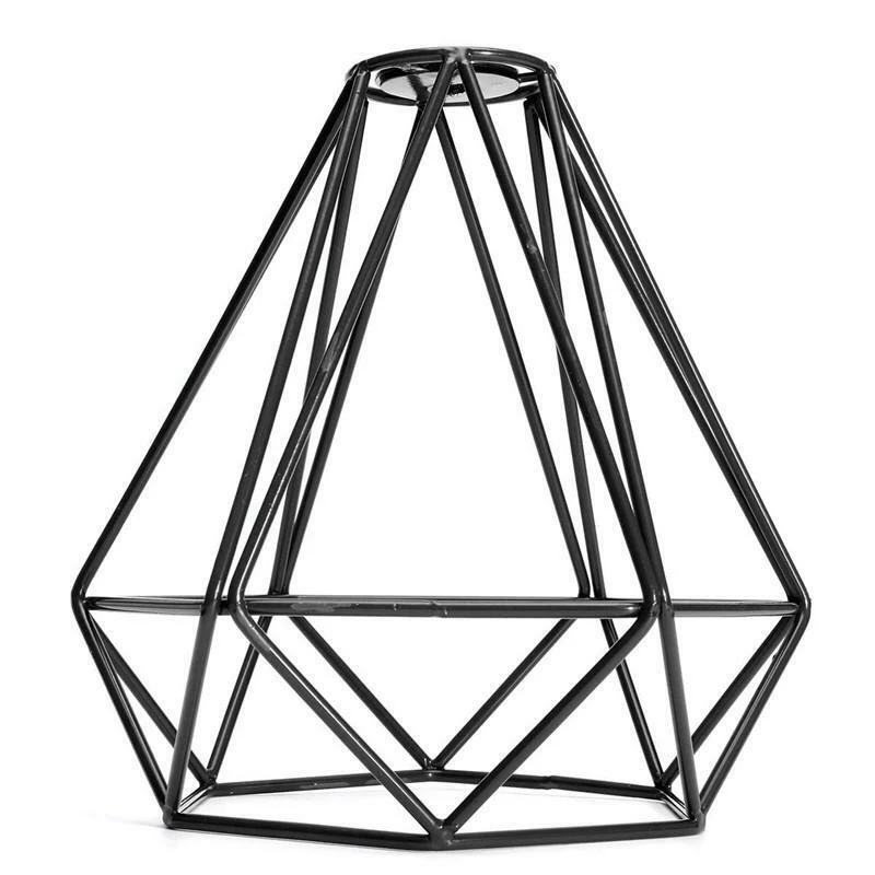 Creative Iron Wire Cage Only Retro Edison Metal Wire Cage Shaped Hanging Pendant Lighting Accessories Chandelier Lamp Shade