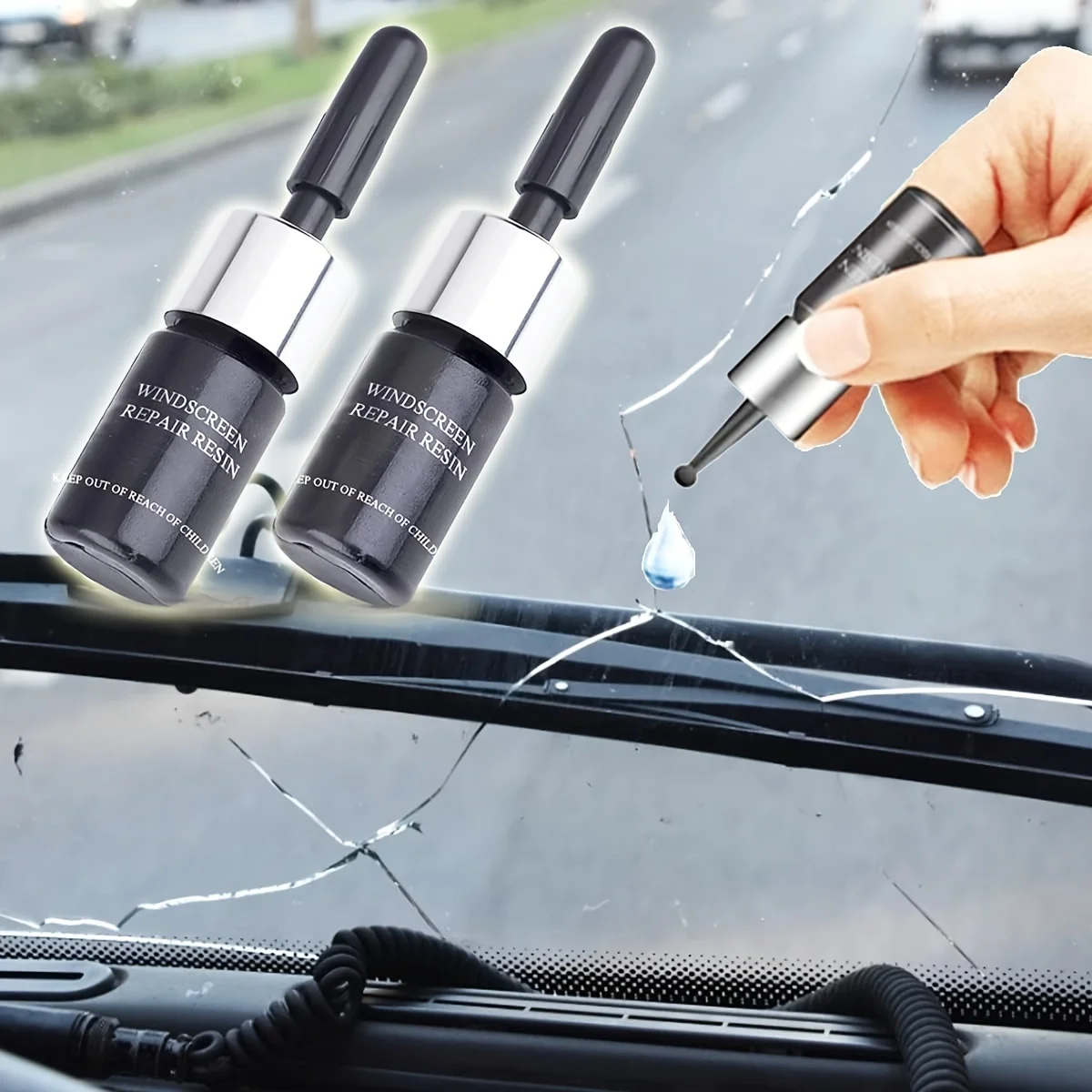 Windshield Glass Repair Kit For Car Window Chips And Cracks