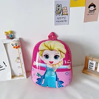 Disney Frozen Elsa Cartoon Backpack Children Cute Sofia Bag Hard Shell Waterproof High Capacity light and handy School Bag 3