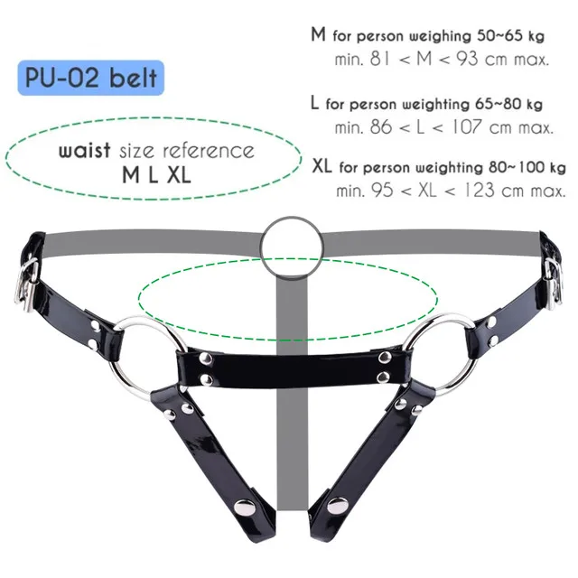 Male Chastity Cage Anti-off Device PU Leather Auxiliary Belt ONLY Adjustable Underwear Rope Cock Rings Accessories Sex Toys penis chastity cage chastity lock sex toy chastity cage accessory penis cock ring
