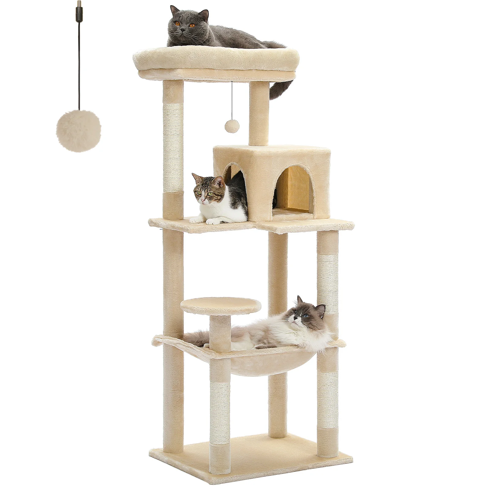 5LevelCatTreeforIndoorCatsCatTowerforLargeCatswithLarge