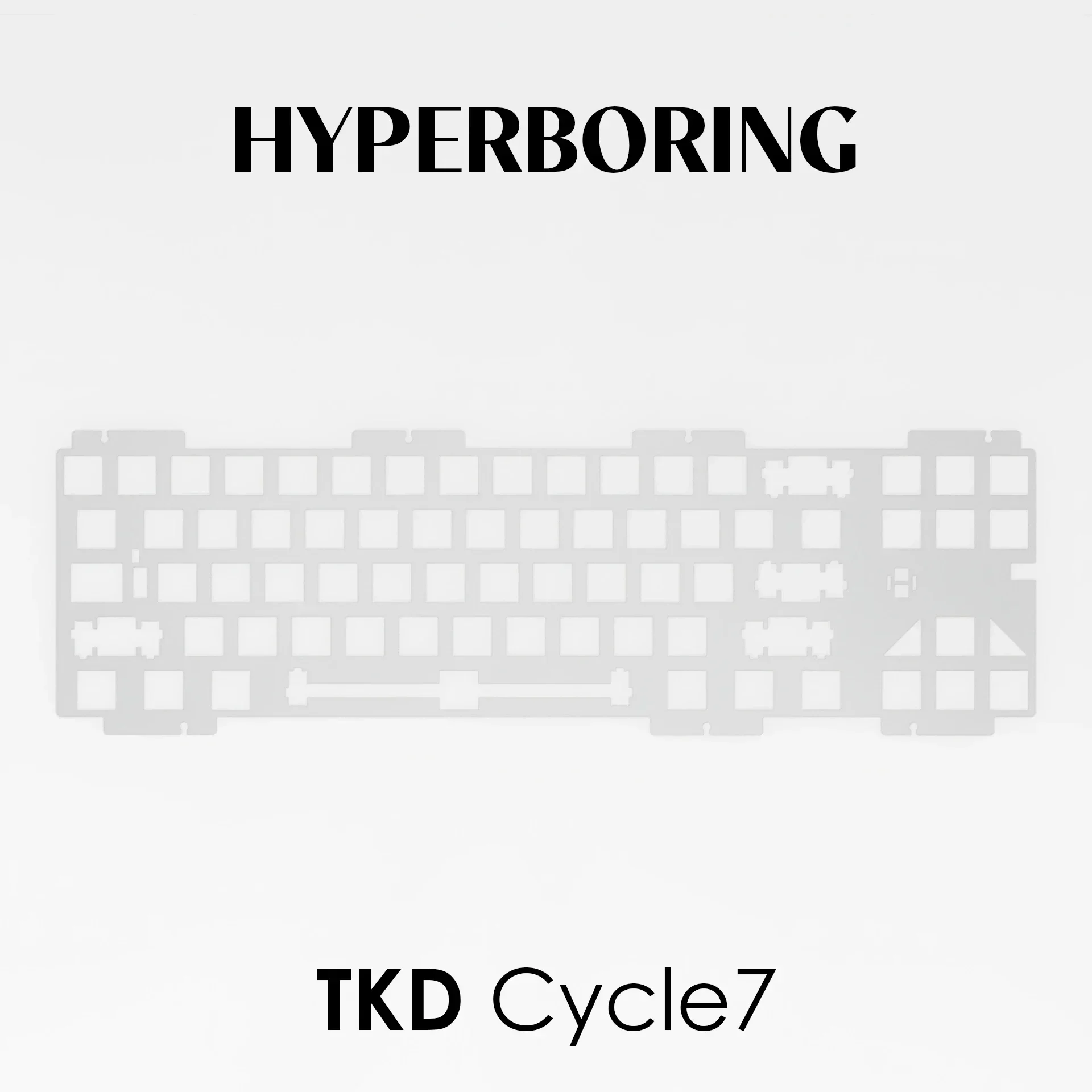 Placa de Teclado de Alumínio Tkd Cycle7 Montada em Pcb e Montada em Placa pp pc Fr4 Cycle70 - Imagem 2