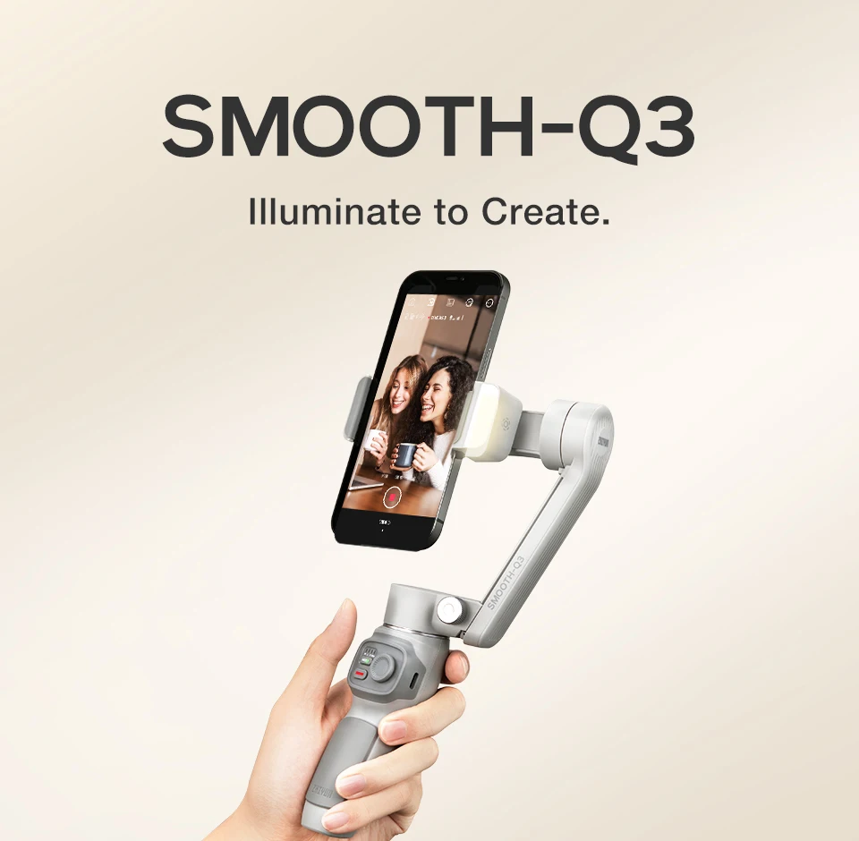 

ZHIYUN Official SMOOTH Q3 Gimbal Smartphone 3-Axis Phone Gimbals Portable Stabilizer for iPhone 14 pro max/Xiaomi/Huawei