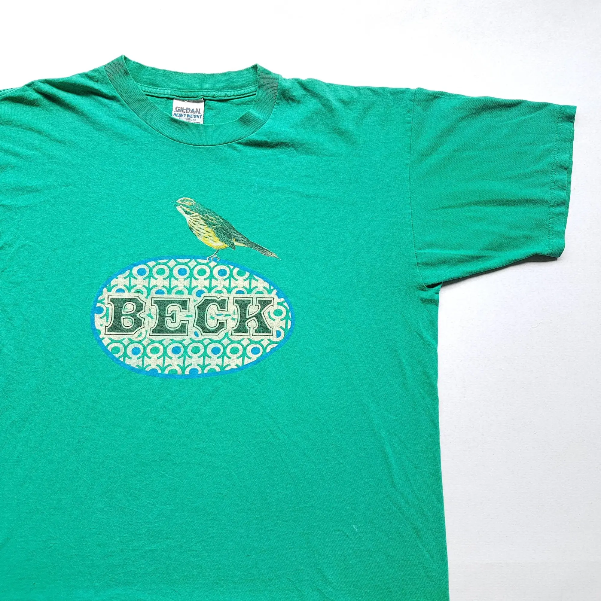 Maglietta Vintage Beck Oddelay Anni '90 Taglia Xl (W 24 X L 28.5)