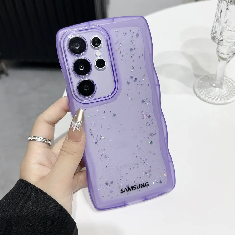 Star Sky Glitter Sequin Clear Silicone Phone Case Soft Cover