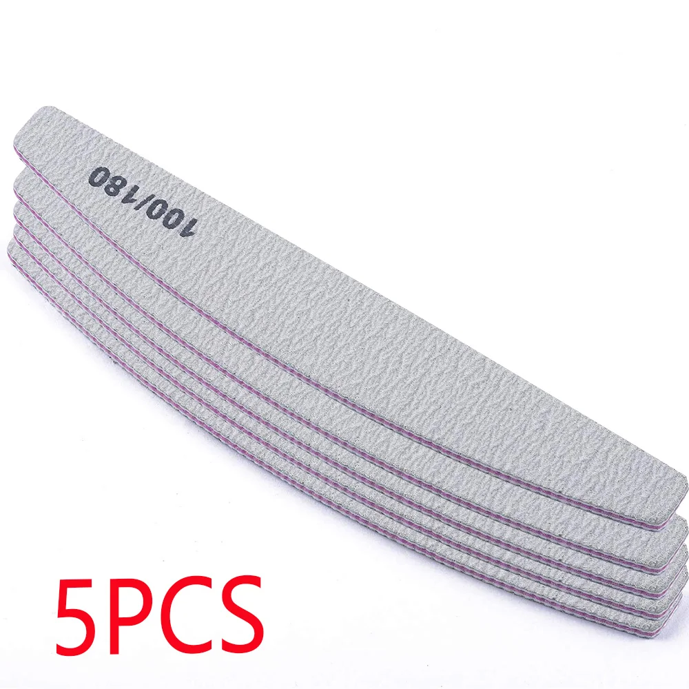 Vibrant Nail File Set: Professional Sandpaper Buffer and Cuticle Remover