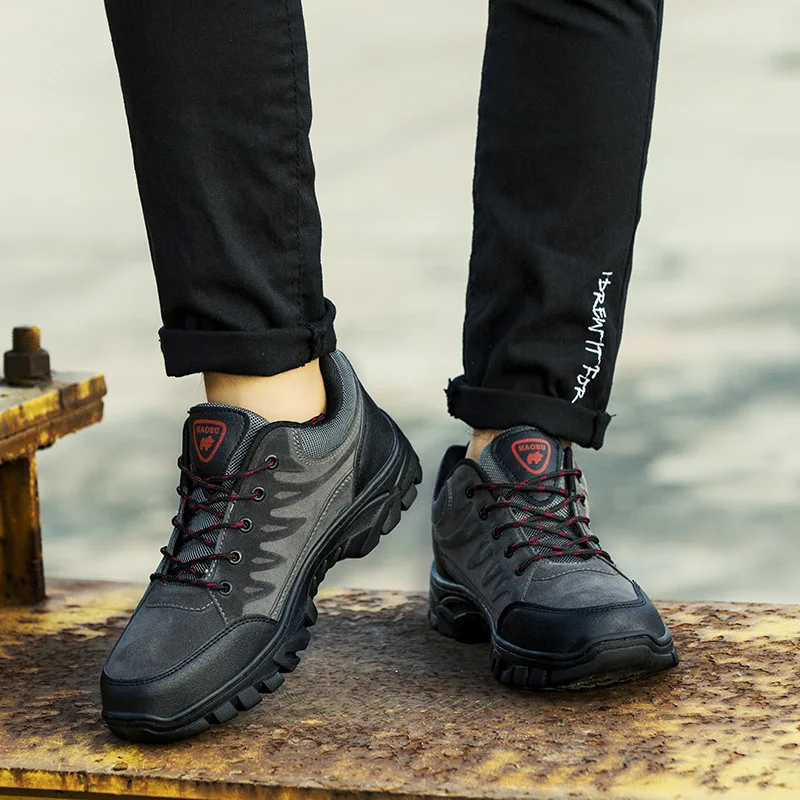 Outdoor Hiking Trekking Mountain Sports Shoes for Men Camping Hunting Walking Shoe Breathable Cushioning Nonslip Travel Sneakers 3