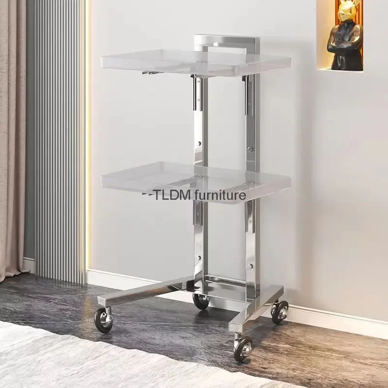 Cosmetic Parrucchiere Tattoo Salon Trolley Inossidabile Medical Salon Trolley Barber Carrello Portategetti Salon Furniture Rr50St