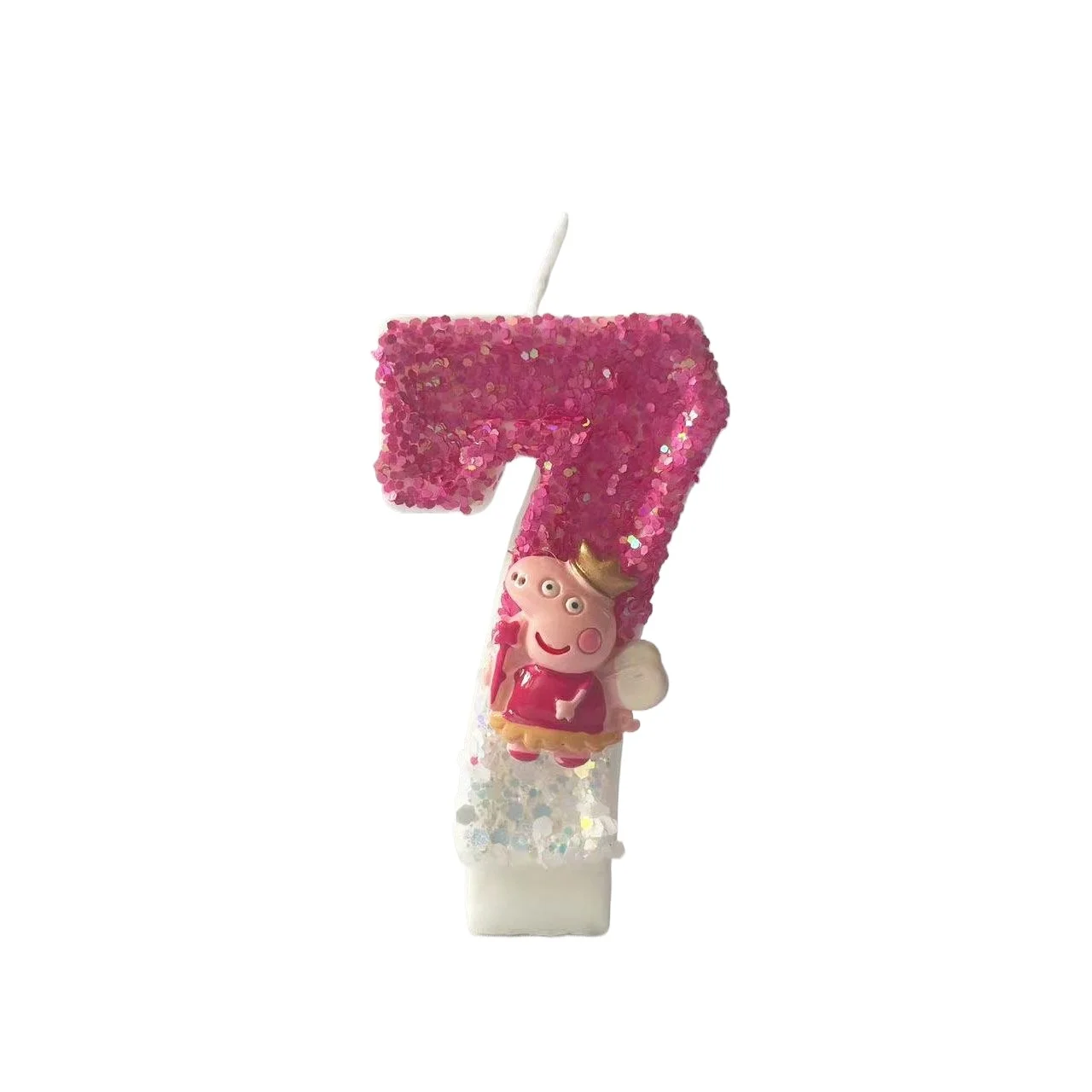 Neue Peppa Pig digitale Kuchenverzierungen, Kerzen, Geburtstagstorten-Deko, niedliche Dekoration, Cartoon-Kuchenornamente, unabhängiges Box-Set, Partyzubehör – Detail 8
