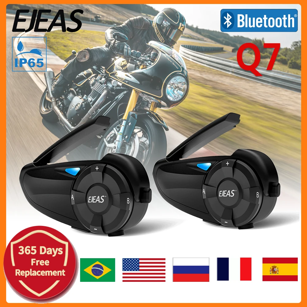 

Bluetooth-гарнитура для мотоциклетного шлема, до 7 водителей