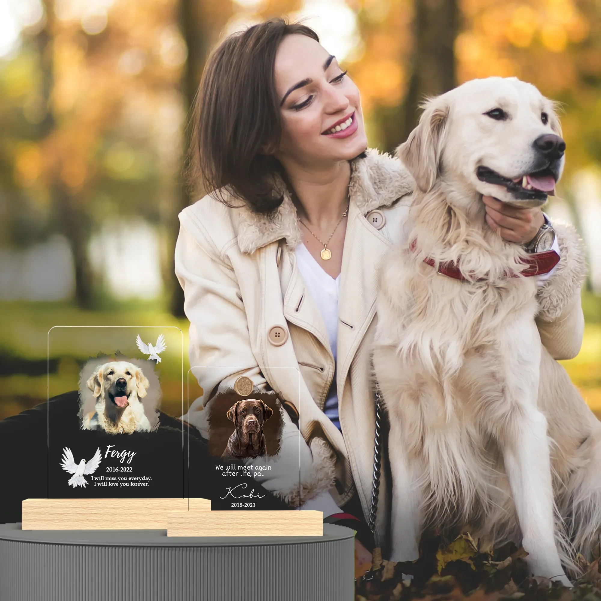 Cadre Photo Personnalisé Pour Chien/chat, Texte "MEILLEUR CHIEN JAMAIS", Style Rustique
