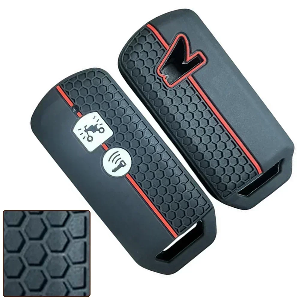 Case Key Cover Silicone Black Cover Case Key Motorcycle Remote Control Replacement For Honda PCX 150 Convenient Key Case Key Case Cover Car Key Shell Remote Control Case Cover