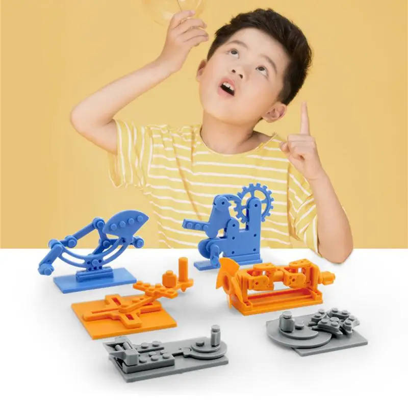 Puzzle Building Block Toy Plastic Rotatable Science Experiment Suit Technical Building Blocks Parts Assembling Toys