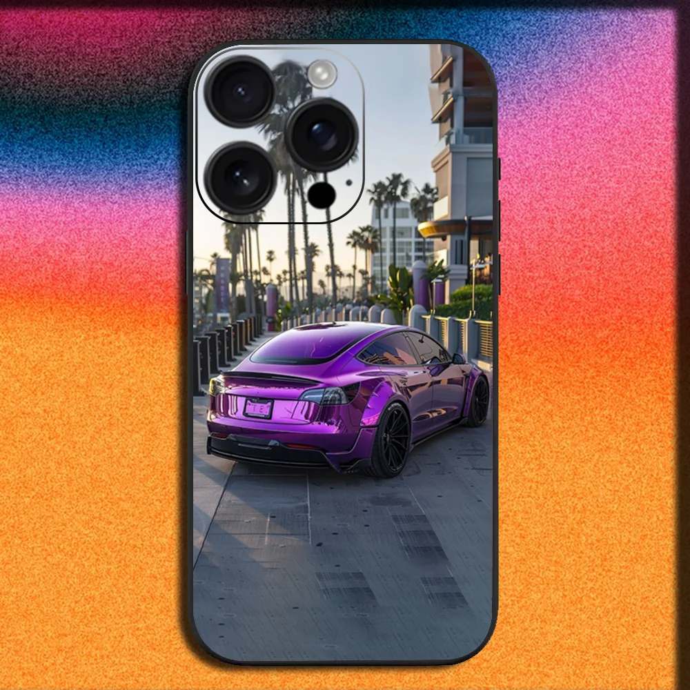 Sleek Black SUV Sport Car-Inspired Soft Phone Case