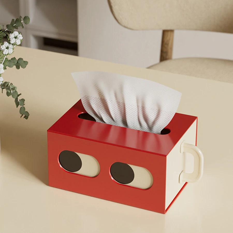 Tissue Box Table Napkin Rings Tissue case Paper Box Container Solid Storage Box Home Table Decoration 4