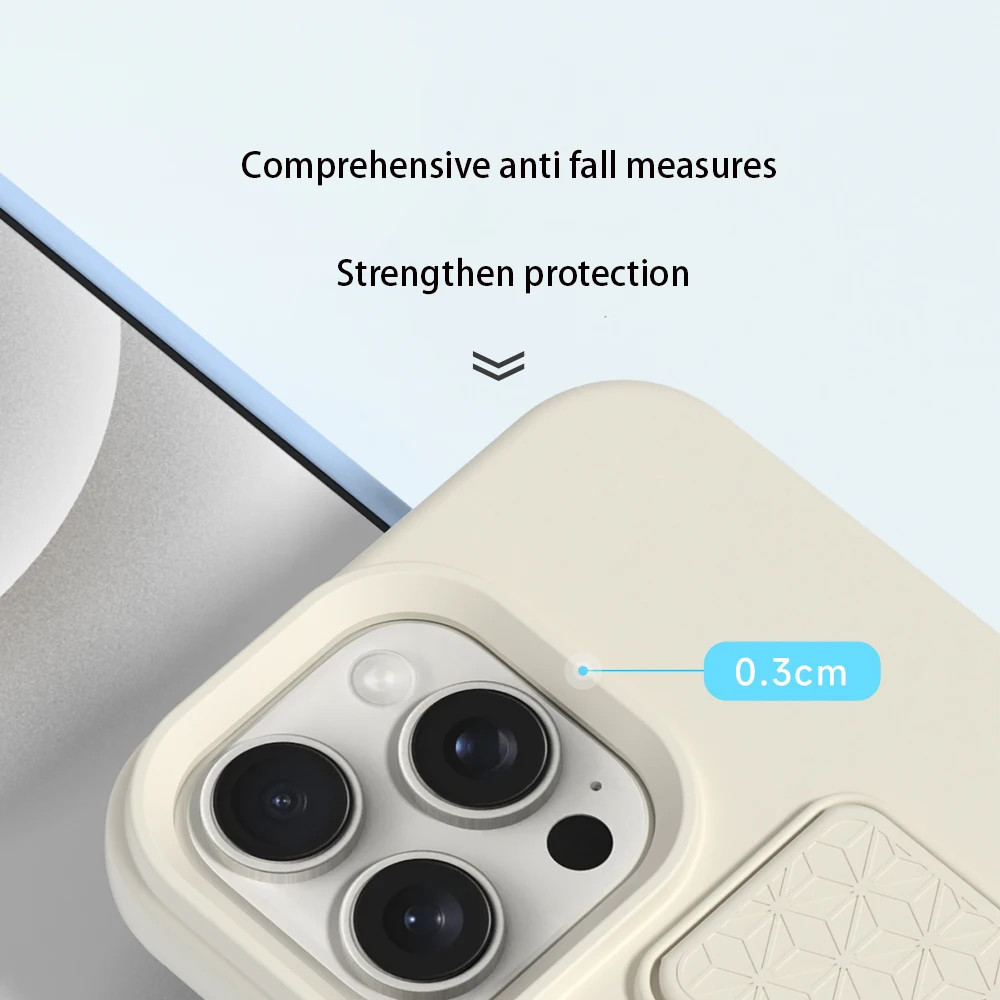 Liquid Soft Silicone Phone Case with Invisible Folding Stand Holder - Air Shockproof Cover