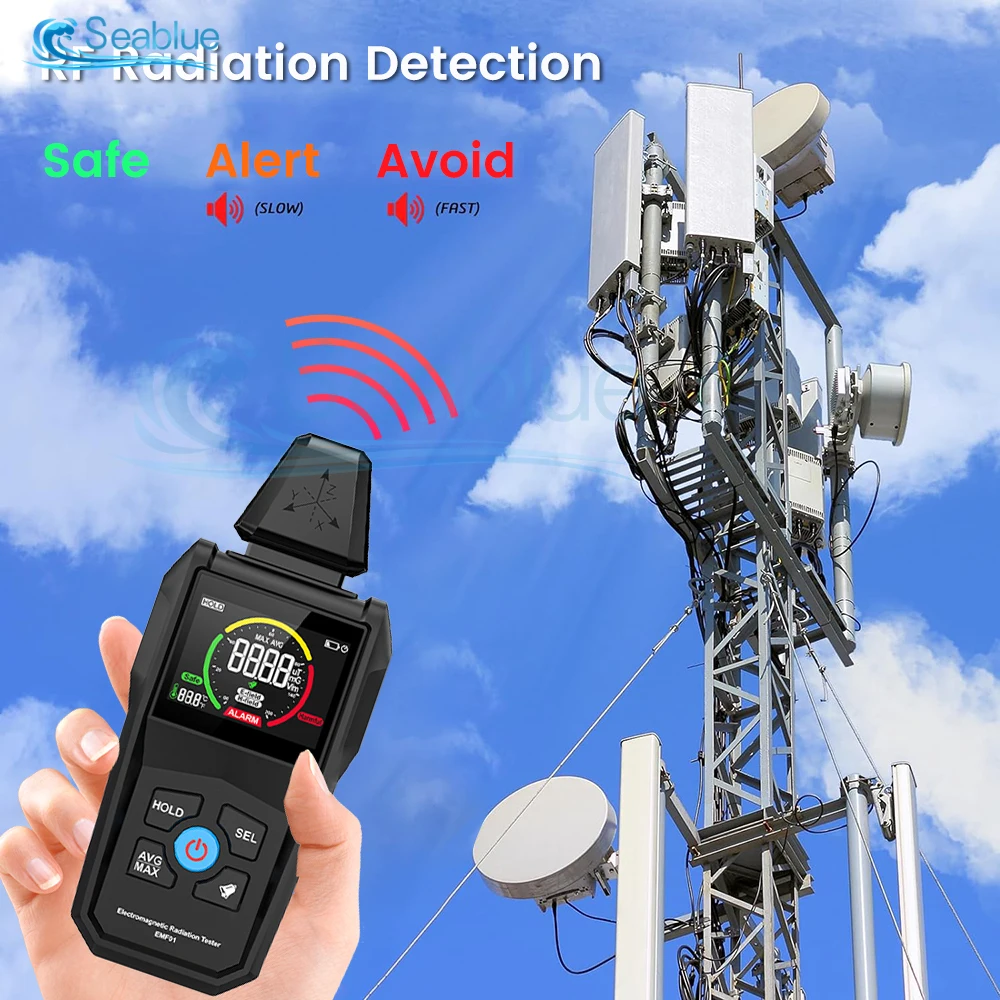 EMF01 EMF Meter Electromagnetic Radiation Detector Three-axis X/Y/Z Signal Detection Electromagnetic Wave