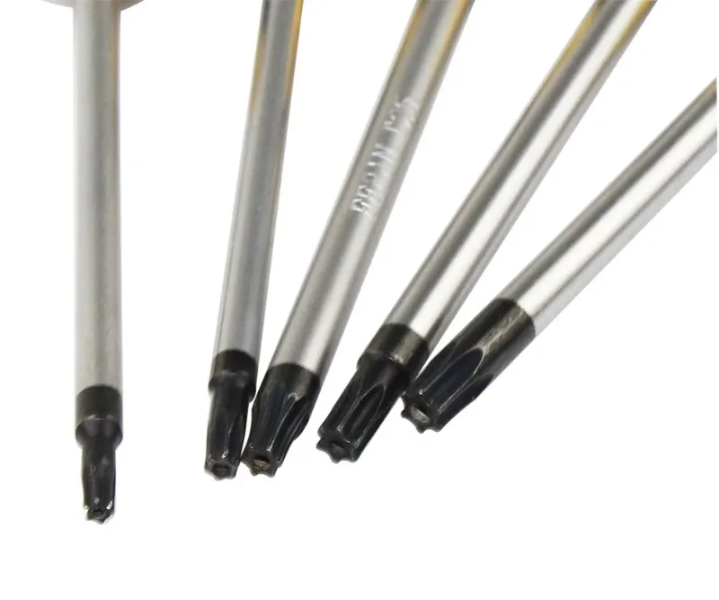 1 Satz Torx-Schraubendreher-Set aus Chrom-Vanadium-Stahl mit magnetischem Loch T5-T30 Schraubendreher-Set für die Telefonreparatur-Handwerkzeug-Set – Detail 9