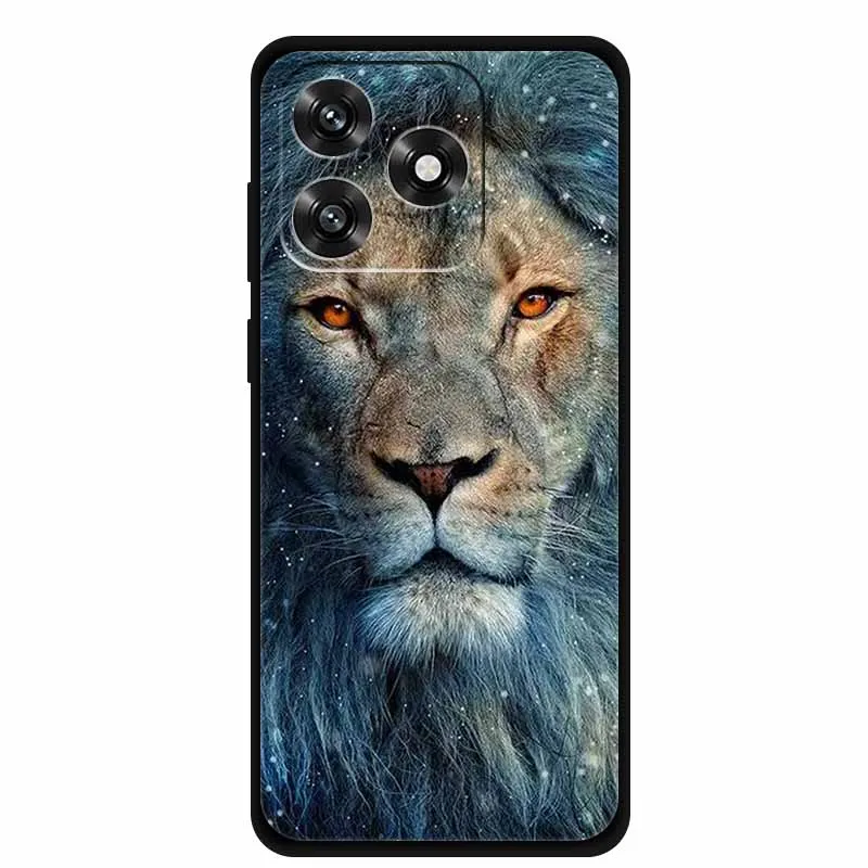 Black TPU Cartoon Soft Silicone Shockproof Case - Protective Back Cover