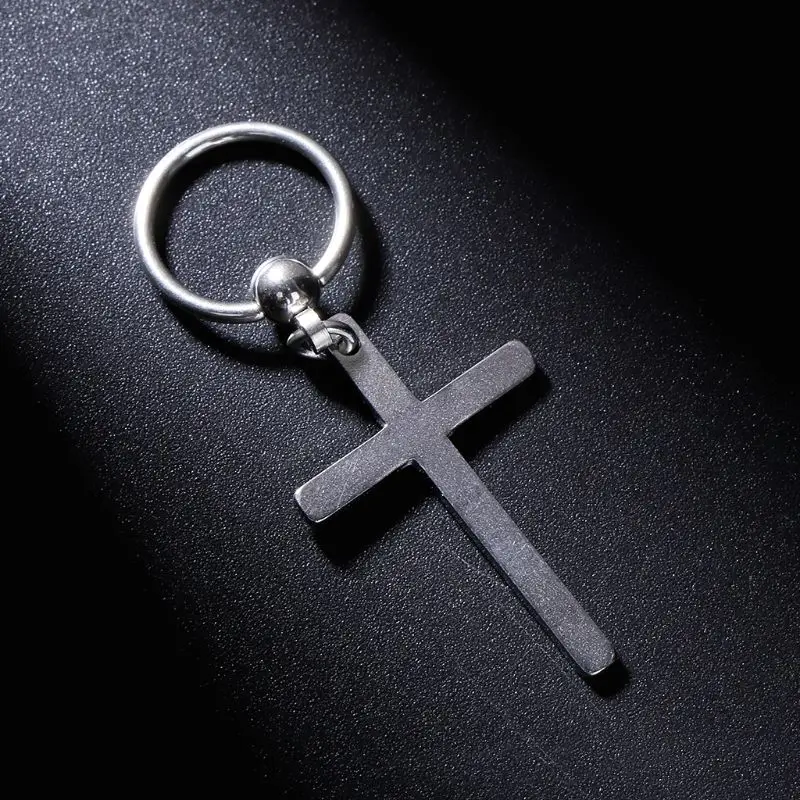 Fashion Jewelry Decor Earrings for Cross Pendant Dangle Earring Punk Earrings Anti Allergy Brincos Buckle Gift for Women 5