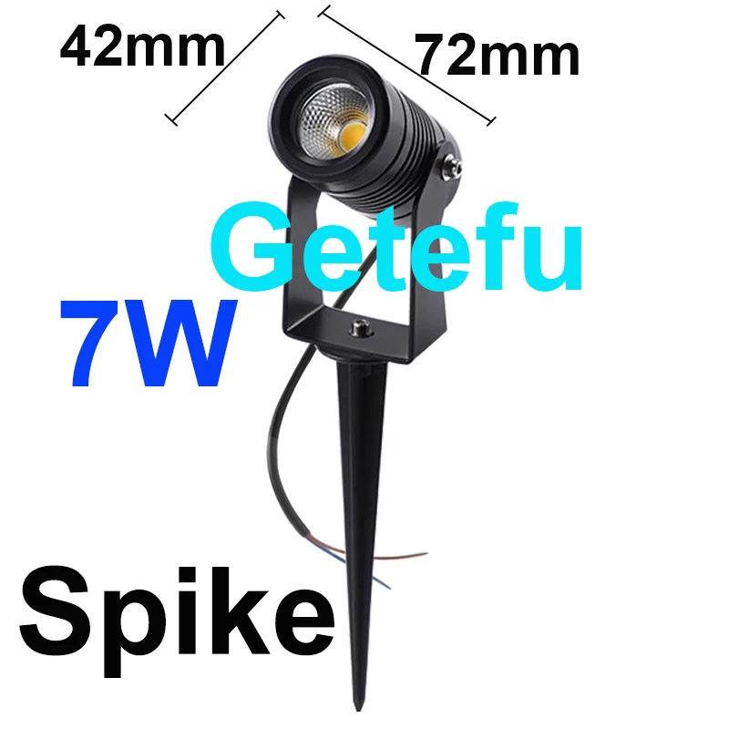 thumbnail image 1 of Luz LED para césped de paisaje impermeable y regulable, 12 V, 110 V, 220 V, luz LED para paisaje IP65, luz LED para exteriores, lámpara de jardín de 5 W, 7 W, 10 W y 12 W, 1 of 5