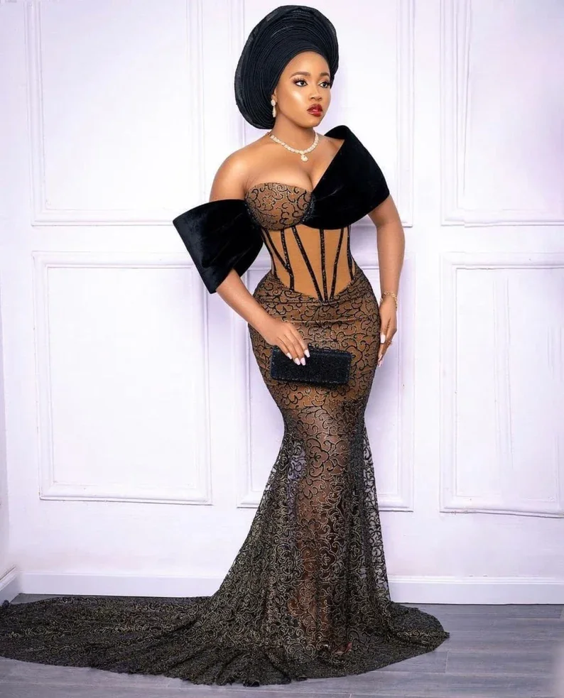 60 Latest Nigerian Lace Styles And Designs 2021/2022 - MyNativeFashion