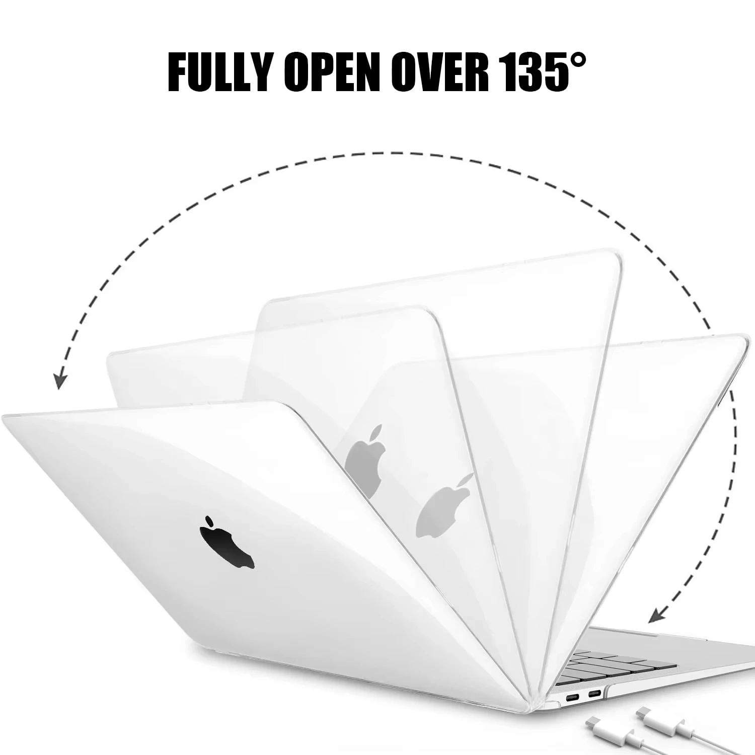 Sleek Crystal Protective Laptop Case