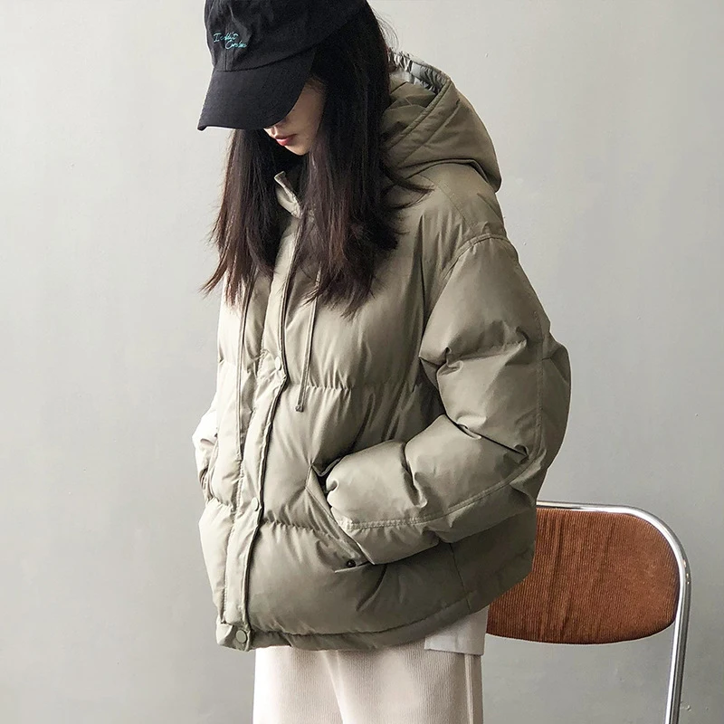 

SEDUTMO Winter Thick Warm Parka Women Casual Short Jacket Female Oversize Hooded Cotton Padded Coat Streetwear Overcoat ED1911