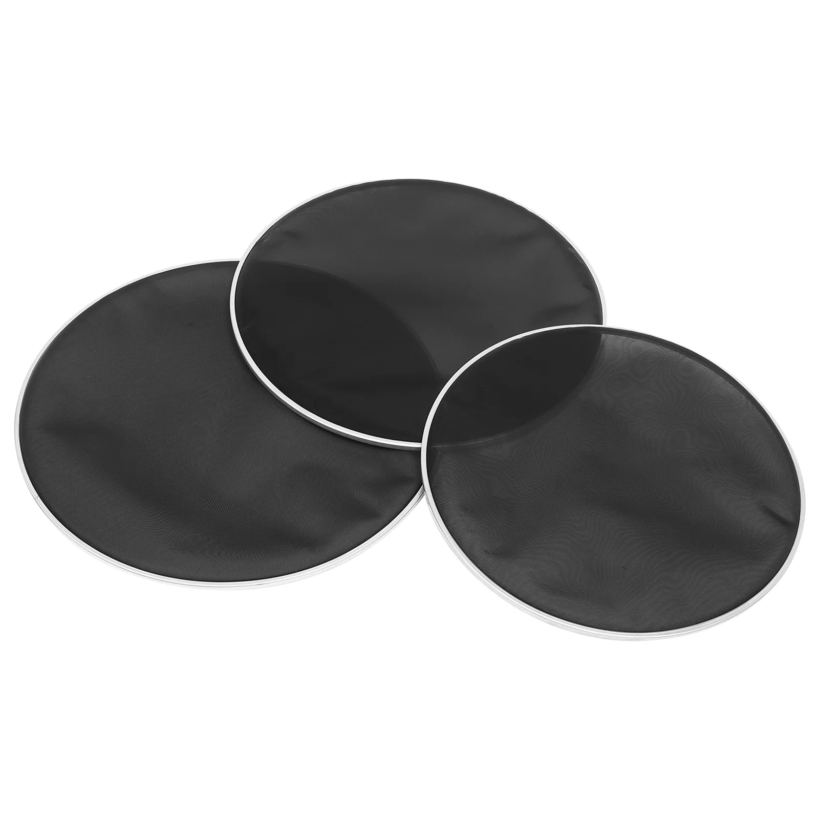 

3 pcs Silent Drum Heads Double Layer Drum Head Replacement Mute Drum Heads Mesh Drum Heads