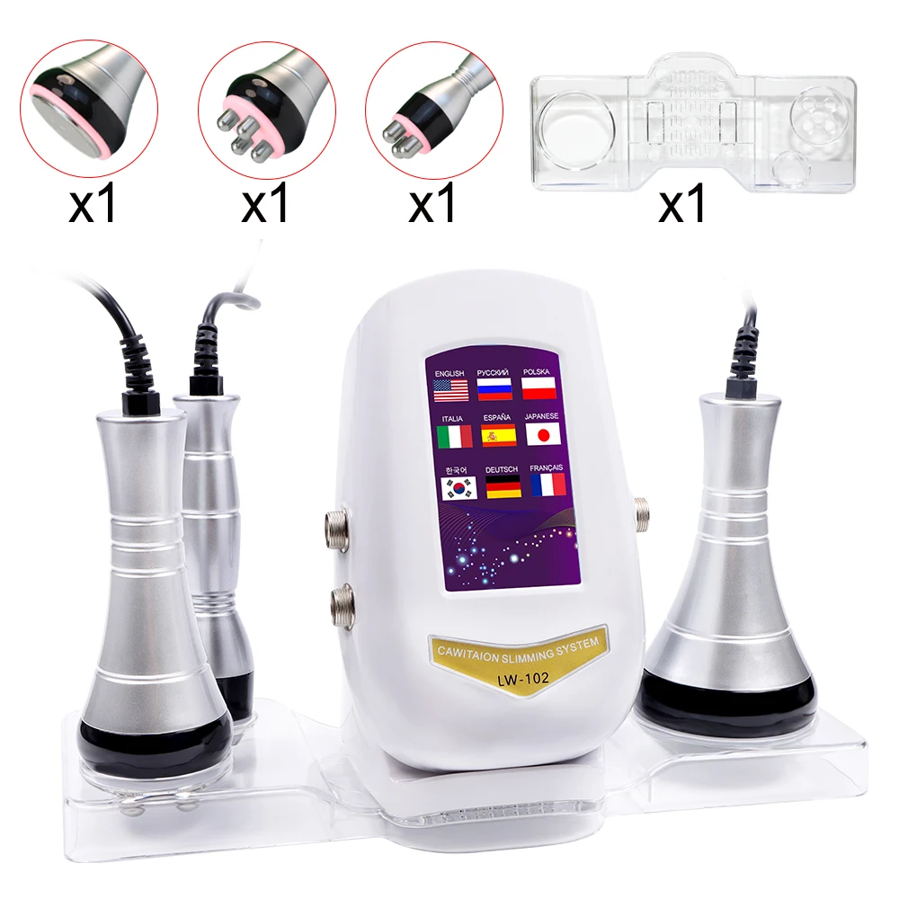 「訳あり」3 IN 1 SLIMMING MACHINE 美顔器 3 in 1 40K Cavitation Slimming Machine Ultrasonic Body