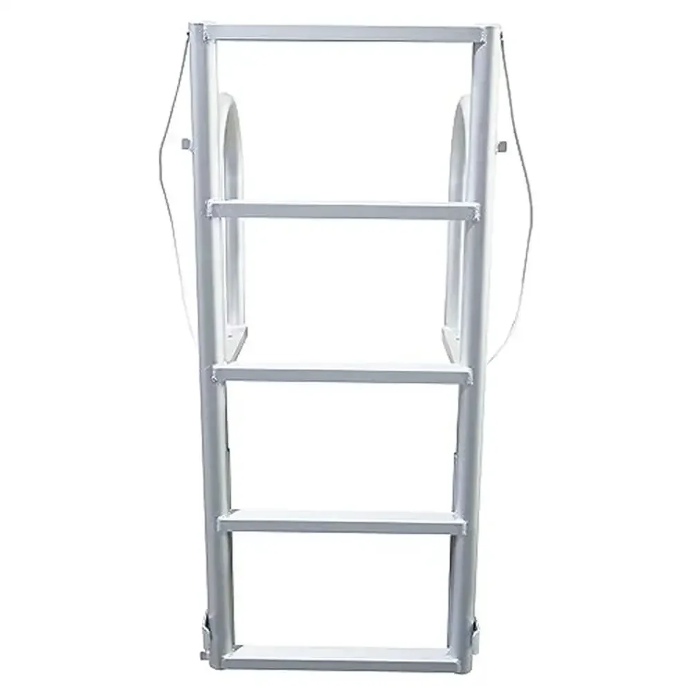 Aluminum Dock Ladder 5-Step Sliding Design Sturdy Construction Easy Assembly 6