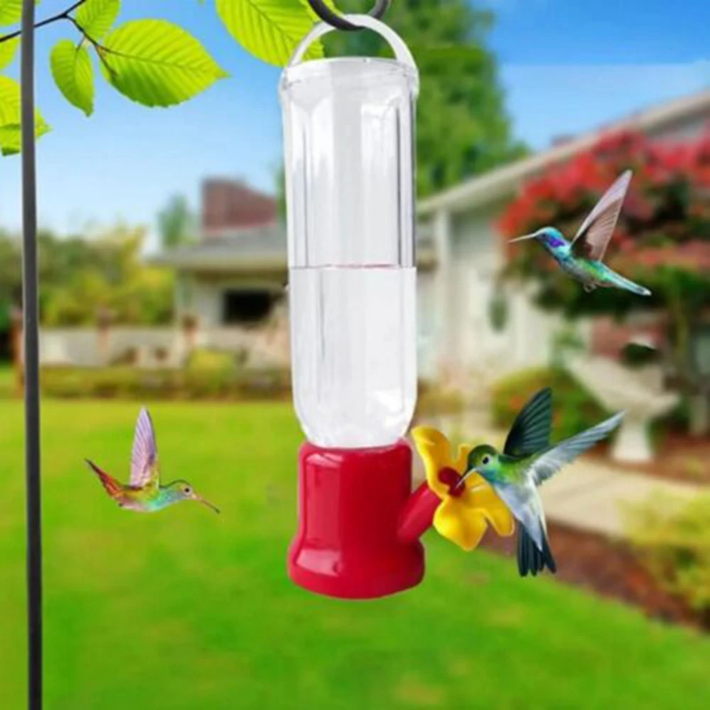 90ML Hummingbird Feeders Portable Transparent Hanging Bird Feeders Removable Lightweight Water Bowl Garden bird feeder