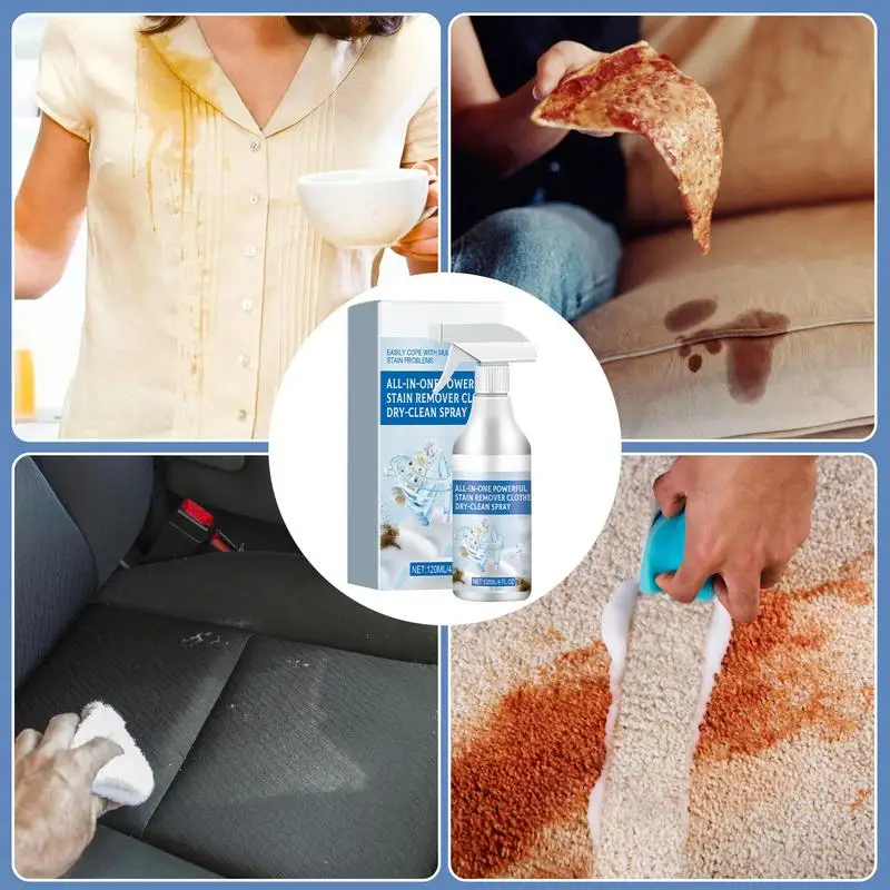 Wash-free Clothing Emulsifying Penetrant Strong Stain Removal Oil Stains Spray Clothing Penetrant Cleaner Easy Decontamination